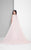 Terani Couture - Shimmering Lacy Mermaid Gown with Cape 1713M3471 in Pink