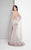Terani Couture - Embellished Bateau Mermaid Dress 1713M3482 In Gray