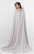 Terani Couture - Embellished Jersey Mermaid Gown 1713M3488 In Silver