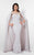 Terani Couture - Embellished Jersey Mermaid Gown 1713M3488 In Silver