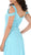 Poly USA - 7883 Ruched Sweetheart Cold Shoulder A-Line Dress