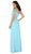 Poly USA - 7883 Ruched Sweetheart Cold Shoulder A-Line Dress