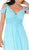 Poly USA - 7883 Ruched Sweetheart Cold Shoulder A-Line Dress