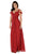 Poly USA - 7883 Ruched Sweetheart Cold Shoulder A-Line Dress
