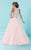 Tiffany Homecoming - Elegant Sleeveless Formal Dress with Feather-Layered Skirt 16209 In White and Pink