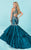 Tiffany Designs - 16211 Flouncy Tiered Mermaid Illusion Long Evening Gown