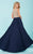 Tiffany Homecoming - Two-Piece Long Prom Dress with Beaded Illusion Top 16212 In Nude and Blue