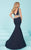 Tiffany Designs - 16215 Dazzling V-Neck Long Evening Gown with Side Slit