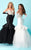 Tiffany Homecoming - Captivating Rhinestone and Crystal Beaded Deep Sweetheart Mermaid Dress 16217 In Black and White