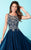Tiffany Homecoming - 16222 Ornate Festooned Chiffon Gown in Blue