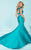 Tiffany Designs - 16225 Gorgeous Bateau Illusion Trumpet Evening Gown