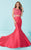 Tiffany Homecoming - Gorgeous Bateau Illusion Trumpet Evening Gown 16225 In Pink