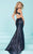 Tiffany Homecoming - Dazzling Scoop Neck Long Sequined Gown 16226 In Blue