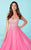 Tiffany Homecoming - Scintillating Beaded Sweetheart Chiffon A-line Skirt 16231 In Pink