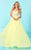 Tiffany Homecoming - Scintillating Beaded Sweetheart Chiffon A-line Skirt 16231 In Yellow
