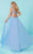 Tiffany Homecoming - Stunning Bateau A-Line Evening Gown with Lattice Beadwork 16233 in Blue