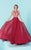 Tiffany Homecoming - Stunning Bateau A-Line Evening Gown with Lattice Beadwork 16233 in Red