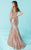 Tiffany Homecoming - Iridescent Sequined Cutout Long Evening Gown 16236 in Gold