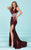 Tiffany Homecoming - Iridescent Sequined Cutout Long Evening Gown 16236 in Red