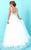 Tiffany Homecoming - Sparkling V-Neck Tulle Long Evening Gown 16241 in White