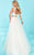 Tiffany Designs - 16242 Iridescent Bateau Illusion Tulle Long Evening Gown