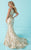 Tiffany Homecoming - Attractive Off-Shoulder Two Piece Floral Dress 16243 In Gold and White