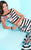 Tiffany Homecoming - Delightful Sleeveless Two Piece Printed Long Dress 16250 in Multi-Color