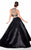 Panoply - 14802 Two-Piece Classy Illusion Crystal Choker Ball Gown