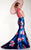 Panoply - Quirky Floral Print Mikado Trumpet Evening Gown 14805 In Floral and  Multi-Color