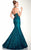 Panoply - Two-Piece Intricately Embellished Lace Trumpet Gown 14812 in Green