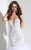 Panoply - Crystal Adorned Sweetheart Tiered Tulle Mermaid Gown 14814 in White