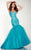 Panoply - Crystal Adorned Sweetheart Tiered Tulle Mermaid Gown 14814 in White