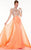 Panoply - Detailed Cutouts And Rhinestone Embellished Bodice Evening Gown 14823 In Purple