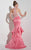 Panoply - Beaded Lace Applique Two-Piece Mermaid Dress 14825 in Pink