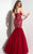 Panoply - Strapless Sweetheart Brocade-Like Mermaid Gown 14829 In Pink