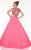 Panoply - Two-Piece Lavishly Beaded Bodice A-line Dress 14842 in Pink