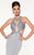 Panoply - Gorgeous Yoke Illusion Jersey Mermaid Gown with Cutouts 14848 In Black