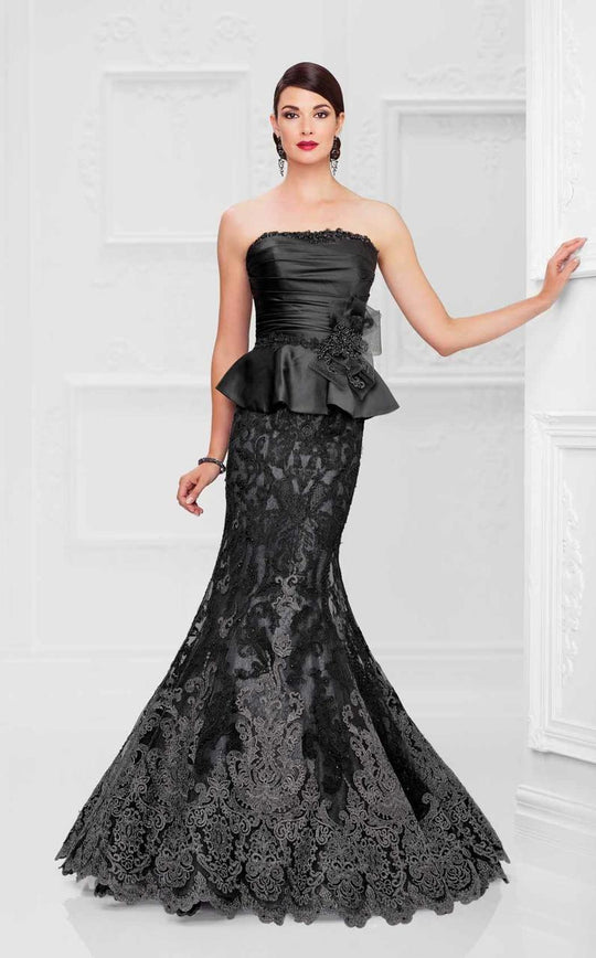 Ivonne D for Mon Cheri - 117D75 Trumpet Gown in Black