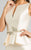 Feriani Couture - 18558 Bejeweled Peplum Cocktail Dress In White