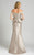 Feriani Couture - 18574 Beaded Off-Shoulder Trumpet Dress In Silver