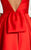 Feriani Couture - 18579 Ruffled Deep V-Neck A-Line Gown In Red