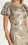 Feriani Couture - 18600 Cowl Sequined Mermaid Gown In Silver and Neutral
