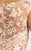 Feriani Couture - 18618 Sheer Floral Embellished Gown In Pink