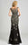 Feriani Couture - 18621 Sheer Illusion Embellished Gown In Black