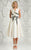 Feriani Couture - 18632 Floral Beaded A-line Dress In White