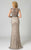 Feriani Couture - 26235 Sparkling Embellished Evening Gown In Silver and Neutral
