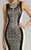 Feriani Couture - 26239 Figure-Flattering Evening Gown In Black and White