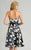 Feriani Couture - 26248 Strapless Floral Cocktail Dress In Blue