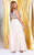 Kurves by Kimi - Bead Embellished Bateau Neck A-line Dress 71163 In Neutral