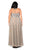 Kurves by Kimi - Dazzling Embellished Sweetheart A-line Evening Dress 71164 in Gray